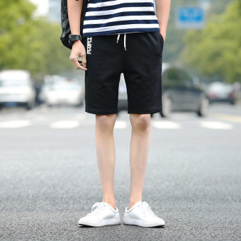 Queen Men's Simple Style Sports Pants Beach Shorts(Black) - Intl  