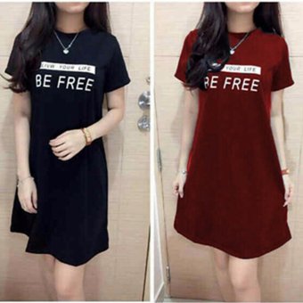 Queenshop - BSBC Bee Free Dress - Hitam  