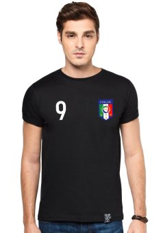 QuincyLabel Euro 2016 Italy Inzaghi T-shirt - Black  