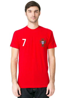 QuincyLabel Euro 2016 Portugal Ronaldo T-shirt - Red  