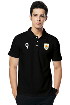 QuincyLabel Euro 2016 Uruguay Suarez Polo Shirt - Black  