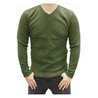 QuincyLabel Korean Sweater Man - Hijau TNI  