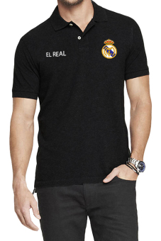 QuincyLabel Polo Soccer Shirt real madrid-Black  