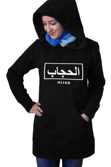 QuincyLabel - Pullover Arabic - Hijab - Hitam  