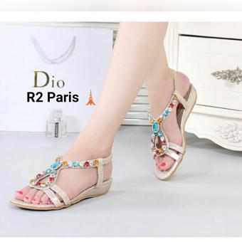 R2 Paris Sepatu Sandal Jarza - Cream  