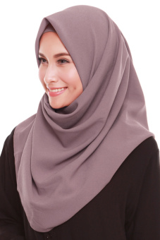 Radeeva Orlin Diamond Square Hijab - Grey  