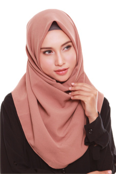 Radeeva Orlin Diamond Square Hijab - Mocca  