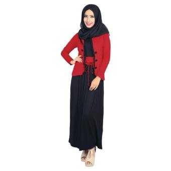 Raindoz Pakaian Muslim Wanita/Gamis RWHx004 Beauty Red  