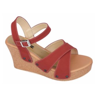 Raindoz Sandal Wedges Alethea RTI 611 - Marun  