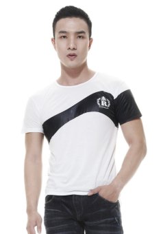 Raofe Wave Standard Men T-shirt Kaos Distro Pria - Putih  