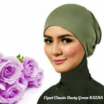 Razha Inner Ciput Classic Daleman Jilbab Dusty Green  