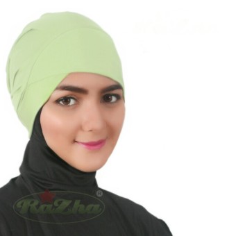 Razha Inner Ciput Melody Daleman Jilbab Hijau Baby Green  