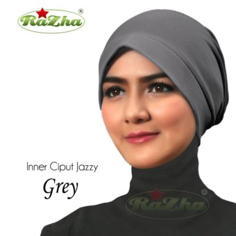 Razha Inner Ciput New Jazzy Daleman Jilbab Grey Abu Muda  