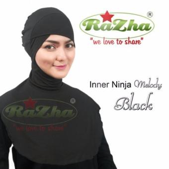 Razha Inner Ninja Melody Daleman Jilbab Black  