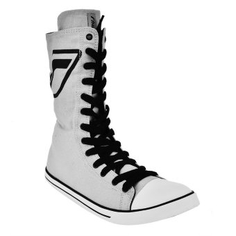 Rhumell Shinees's High Cut Sneakers - Light Grey  