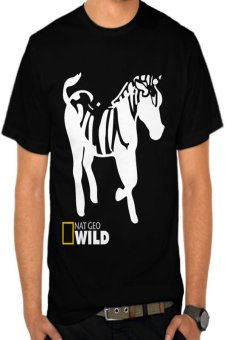 Rick's Clothing Tshirt Model National Geographic Wild Horse - Hitam  