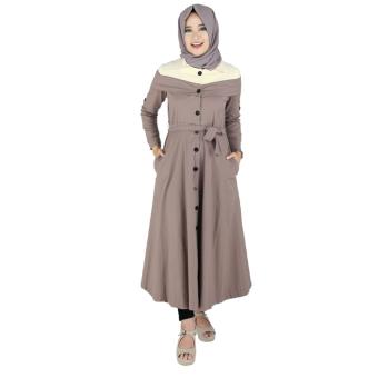 RMZ 003 - Baju Muslim Wanita - Coklat  