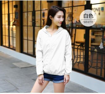Rorychen Outdoor Sports Ultra-thin Breathable Quick Drying Jacket Men and Women (White) - intl  