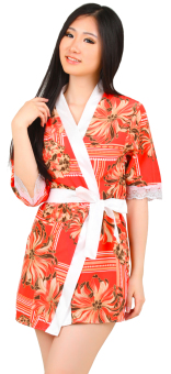 Ruby RL-792 Feminime Cute Flower Lingerie Kimono  