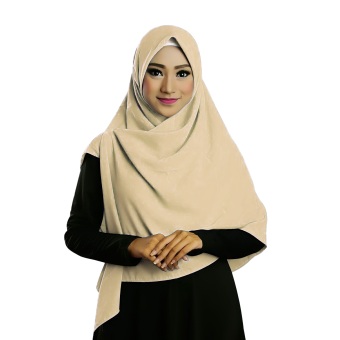 Ruman Hijab Jilbab Segiempat Ruman Square M (Cream)  