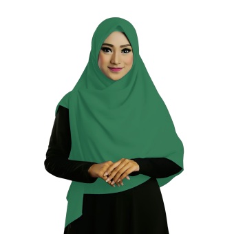 Ruman Hijab Jilbab Segiempat Ruman Square M (Hijau Tosca)  