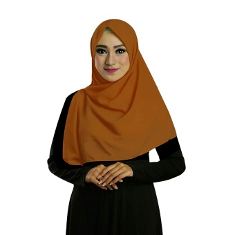 Ruman Hijab Jilbab Segiempat Ruman Square S (Caramel)  