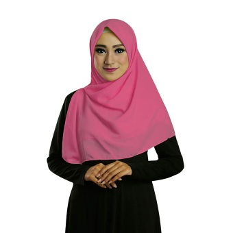 Ruman Hijab Jilbab Segiempat Ruman Square S (Pink)  