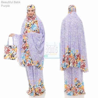 Sam's Mukena Wanita Beautiful Batik - Purple  