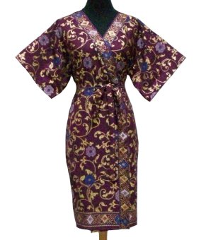 Sanny Apparel B 397 Kimono Batik - Ungu  