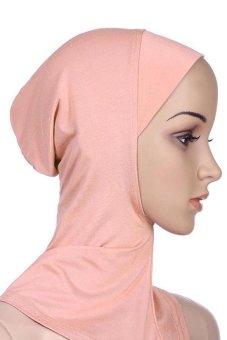 Sanwood Soft Muslim Full Cover Hijab Cap Islamic Scarf Hat Khaki  