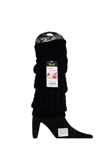 Sanwood Women's Fashion Knit Crochet Leg Warmers Legging Black  