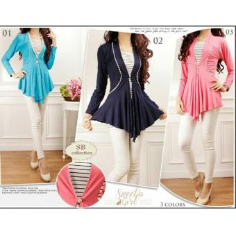 SB Colection Atasan Diva Cardi-Biru  