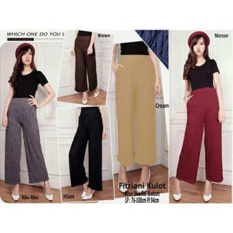 SB Collection Celana Kulot Fitriani Long Pant-Hitam  