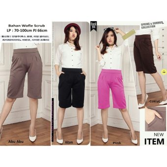 SB Collection Celana Kulot Pendek Rani Short Pant-Coklat  