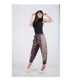 SB Collection Celana Panjang Tatiana Joger Batik-Ungu  