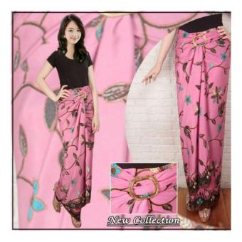 SB Collection Rok Lilit Maxi Batik Aulia Long Skirt - Pink  