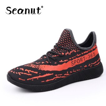 Seanut Fashion Sneakers Street Leisure Series of Tide Shoes Running Shoes For Men (Red) - intl  