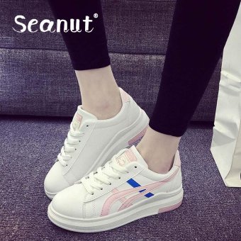 Seanut Fashion Woman's leisure sports shoes (White,Pink) - intl  