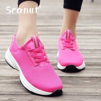 Seanut Fashion Woman's Sneakers, Street Sports Tide Shoes, lady Fashion (Red) - intl  