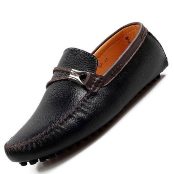 Seanut Men's Casual Shoes Peas Shoes (Black)  