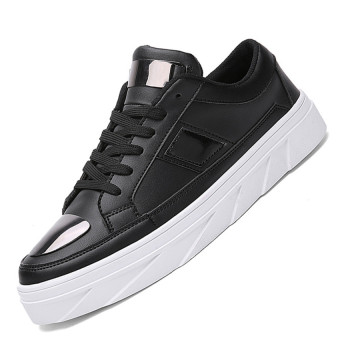 Seanut Men's Casual Shoes Skater Shoes (Black)  