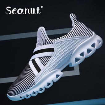 Seanut Men's Trendy fashion breathable leisure sports shoes Sneakers?White? - intl  