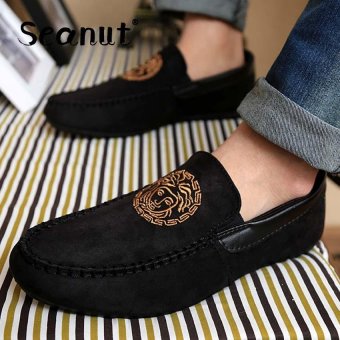 Seanut New Fashion Mens Breathable Casual Shoes (Black) - intl  