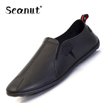 Seanut New Men's Driving Shoes, Summer Breathable Soft and Comfortable, Shoes Peas.(Black) - intl  
