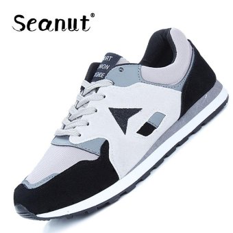 Seanut Sprin Fashion new style men's sneakers Leisure sports shoes (black) - intl  