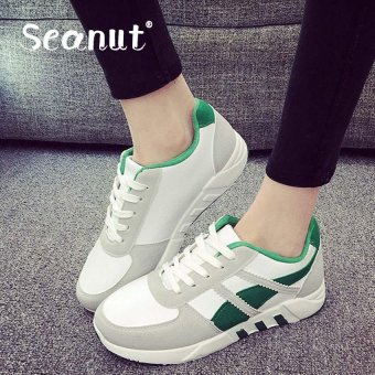 Seanut Women's Fashion Running Athletic Sport Shoes Casual Breathable Sneakers Shoes (Green) - intl  