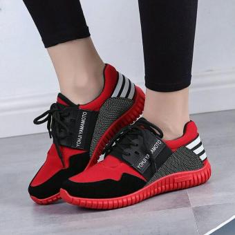 Sepatu Kets Sports DM05 Merah / Sneakers Yeezy Style  