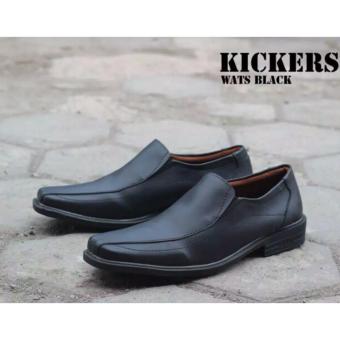 Sepatu Kickers Pantofel Wats Black  