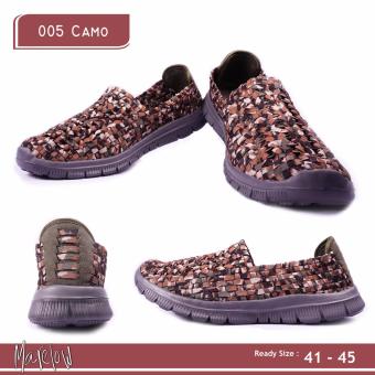 Sepatu Korea Casual Slip On Import Pria 005 Multi Brown  