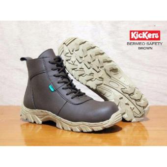 Sepatu Safety Boots Pria & Wanita Sepatu Gunung Elda Bermeo - Brown  